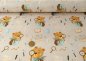Preview: Little Explorer Hilco Sweatstoff angeraut in beige mit Bären auf Entdeckungsreise